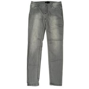 White House Black Market Light Gray Skinny Jeans, Size 2R